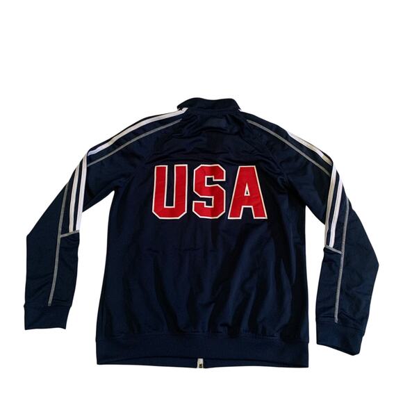 Adidas Womens Size L Full Zip United States Armed Forces Sports USA Track Jacket - Picture 15 of 15